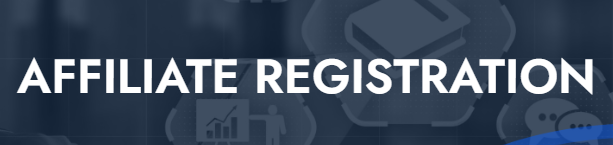 Affiliate Registration banner inviting users to join the program and start earning.